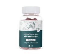 Belle&Bio - Gummies Magnésium & Vitamine B6 - Sérénité intérieure & énergie retrouvée - Compléments Alimentaires - Made in France - Magnésium, Vitamine B6 - Cure 1 mois - 60 Gummies