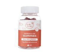 Belle&Bio - Gummies Safran & B6 - Equilibre émotionnel naturel et durable - Compléments Alimentaires - Made in France - Safran, Vitamine B6 - Cure 1 mois - 60 Gummies
