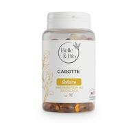 Belle&Bio - Huile De Carotte Certifiée - 120 Capsules - 500 Mg/Capsule - Bronzage
