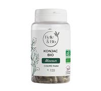 Belle & Bio Satiété & Cure Minceur - Konjac Bio Certifié Ecocert - 90 Gélules - Complément Alimentaire - Fabriqué en France