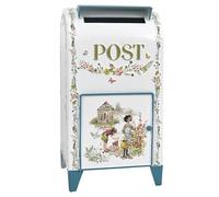 Belle Boite aux Lettres sur Pied, pour Boîtes aux Lettres Vintage Extérieures, Style Antique, Charme Nostalgique, Décoration D'Intérieur et Jardin, 40x21x18 cm