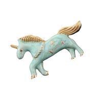 Belle broche colorée en forme de corne de macaron - Bijou pour sacs, chapeaux, manteaux, vêtements de tous les jours, Einheitsgröße, comme décrit