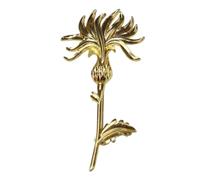 Belle broche en forme de chardon - Accessoire léger en métal - Bijoux en alliage - Accessoires d'artisanat élégants - Épingle à chardons - Pour événement formel - Vêtement décontracté - Accessoire de