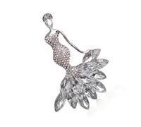 Belle broche Merman à Double usage, peut être portée comme pendentif ou épingle à revers, accessoire de robe de manteau pour, épingle à revers de fête en alliage