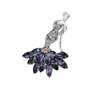 Belle broche Merman à Double usage, peut être portée comme pendentif ou épingle à revers, accessoire de robe de manteau pour, épingle à revers de fête en alliage