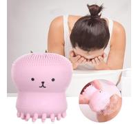 Belle Brosse De Nettoyage De Visage En Silicone Mignon Poulpe De Dessin Animé Brosse De Nettoyage Du Visage Exfoliant Pour La Peau Brosse De Lavage Du Visage Soins De La Peau