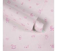 Belle Chambre De Bébé Papier Peint Pour Filles Avec Motif Rose