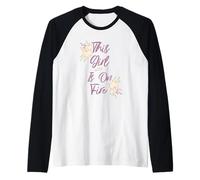 Belle Citation inspirante « This Girl is on Fire » Manche Raglan