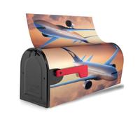 Belle couverture de boîte aux lettres magnétique motif avion ciel imprimé avion, décoration de maison mignonne festive