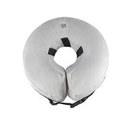 Belle Couverture en Tissu Gonflable en PVC Collier Chaud pour Animaux de Compagnie pour Le Bain des Animaux de Compagnie toilettage Collier de Chien en Coton Doux (Bleu, Gris), Gris, XL