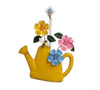 Belle décoration murale en forme de fleur de fer pour jardin et salon Jaune