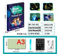 Belle Dessiner Avec Lumière Amusant Enfants Lumineux Planche À Dessin Magique Avec Lumière-Fun Stylo Fluorescent Jouets Éducatifs Pour Enfants