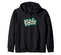 Belle Devise Gotcha dans des Couleurs Froides pour garçons et Filles Sweat à Capuche