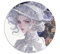 Belle Duchesse 1000 Pièces Puzzle Circulaire Classiques élégant Qualité Supérieure Cadeau Unique pour Adultes Et Enfants 1000pcs (67.5x67.5cm)