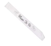 Belle écharpe pour future maman - Décoration de fête prénatale - Blanc - Durabilité et belle