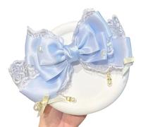 Belle épingle à cheveux florale avec dentelle de soie et perle, utilisation décontractée ou événementielle, pince à cheveux en dentelle et frange en épingle à cheveux décorée