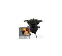 Barbecue fonte acier à l'ancienne - D: 38 cm - H: 49.5 cm