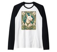Belle Epoque Bull Terrier Chien Maman Papa Art Manche Raglan