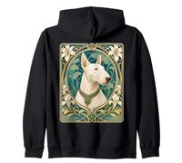 Belle Epoque Bull Terrier Chien Maman Papa Art Sweat à Capuche
