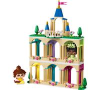 Belle et Tiana miniatures avec un château