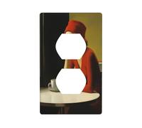 Belle femme café abstrait couvercle interrupteur interrupteur décoratif 1 gang plaque murale pour cuisine salle de bain taille 7 x 11,4 cm