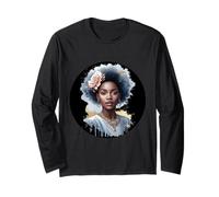 Belle Femme Noire Manche Longue