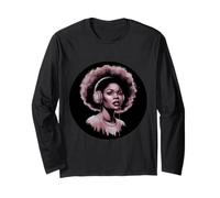 Belle Femme Noire Manche Longue