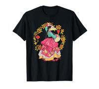 Belle fille coréenne portant un Hanbok coréen traditionnel T-Shirt