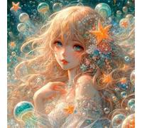 Belle Fille d'anime Puzzle 90 Pièces Adultes, 30x30cm DIY Puzzle Impossible Jeu de Création et Logique, Puzzles Classiques pour Adultes et Enfants de 12 Ans et Plus