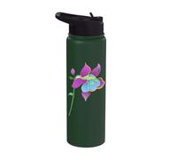 Belle fleur de colie, arty, fleur sauvage, fleur de printemps Stainless Steel Insulated Water Bottle