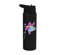 Belle fleur de colie, arty, fleur sauvage, fleur de printemps Stainless Steel Insulated Water Bottle