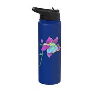 Belle fleur de colie, arty, fleur sauvage, fleur de printemps Stainless Steel Insulated Water Bottle
