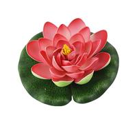 Belle fleur de lotus artificielle en mousse flottante réaliste pour jardin et étang