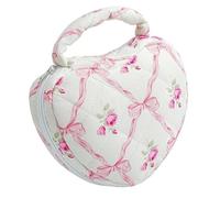 Belle fleur en forme de cœur Organisateurs de maquillage Sac de voyage étanche Sac cosmétique Sac de rangement pour femmes filles Sac de maquillage résistant à l'eau, a, Taille unique