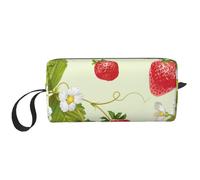 Belle Fraise, Trousse de Maquillage Trousse à cosmétiques Trousse de Toilette de Voyage Portable Pochette de Maquillage