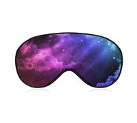 Belle galaxie drôle sommeil masque pour les yeux doux bandeau yeux couverture avec sangle réglable nuit visière pour hommes femmes