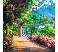 Belle Gare Puzzle 150 Pièces pour Adultes, 65x65cm Puzzles Classiques 150 pièces, DIY Activité Familiale Jigsaw Puzzle Jeux, Unique Décoration Murale de la Maison Cadeau