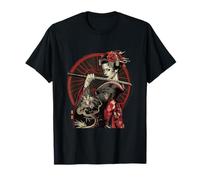 Belle geisha japonaise en kimono avec épée Anime T-Shirt