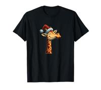 Belle Girafe de Noël pour Un Look Festif de Noël T-Shirt
