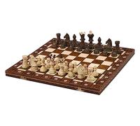 Belle Grand Bois échecs AMBASSADEUR 52cm x 52cm par Sunrise Chess & Games