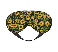 Belle housse confortable à imprimé tournesol pour toutes les occasions, bloque la lumière, idéale pour le camping, les quarts de travail, bloque bien la lumière