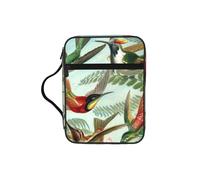 Belle housse de bible imprimée colibris pour femmes et filles, avec poignée pour bible de taille standard