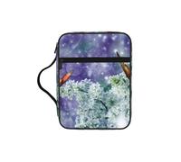Belle housse de bible imprimée papillons, étui de bible pour femmes et filles, avec poignée pour Bible de taille standard