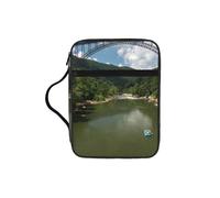 Belle housse de protection de la Bible imprimée montagnes pour femmes et filles, avec poignée pour Bible de taille standard