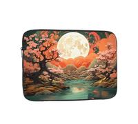 Belle housse de protection pour ordinateur portable imprimée lune, indispensable pour les déplacements professionnels et au bureau