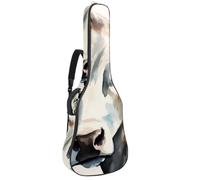 Belle housse de protection rembourrée pour guitare acoustique Motif Tour Eiffel et rose, Multicolore 10., 42.9x16.9x4.7 in, Sac à dos décontracté