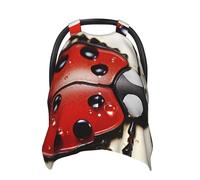 Belle housse de siège de voiture coccinelle pour bébé, multi-usage, respirante, couverture d'allaitement pour maman, poussette douce, pare-soleil pour nouveau-né cadeau de fête prénatale