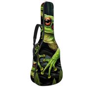Belle housse pour guitare acoustique 40/41/42 pouces avec compartiment pour accessoires, grenouille colorée, multicolore, 42.9x16.9x4.7 in, Sac pour guitare