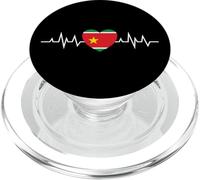 Belle idee Cadeau Coeur Drapeau de la Guadeloupe 971 gwada PopSockets PopGrip pour MagSafe