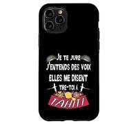 Belle idee Cadeau Souvenir de l'ile de Tahiti Coque pour iPhone 11 Pro